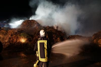 Boesingen: Brand einer Gruengutsammelstelle
